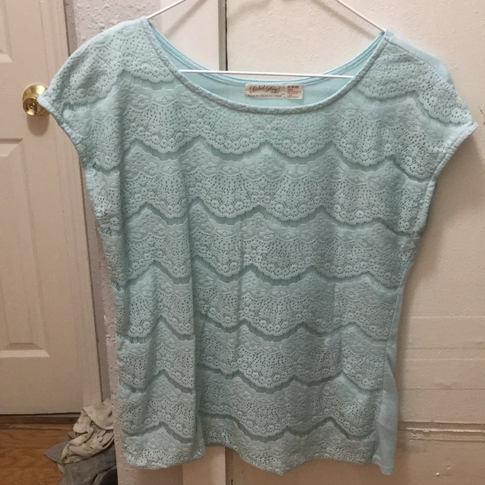 Medium size (8-10) 65% polyester 35% Rayon Lace 100% Nylon